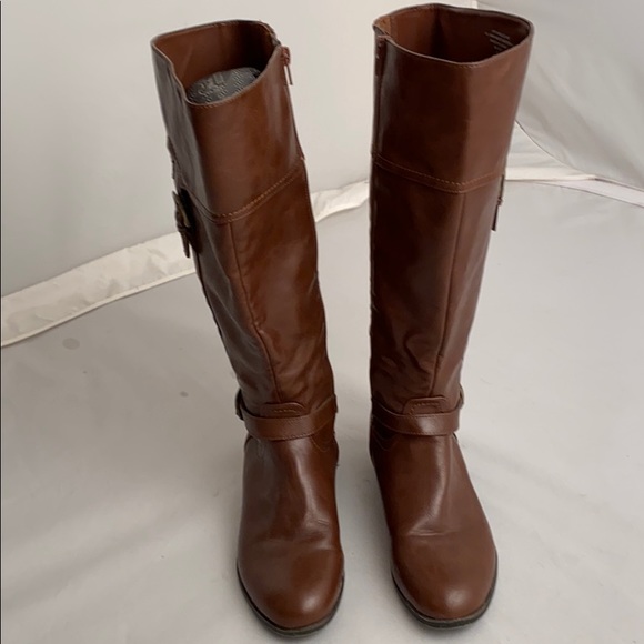 Unisa Tangled Wide Calf Boot Brownbrass 